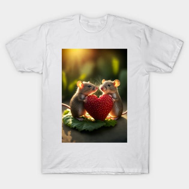 A Couple of Love Mices 3 T-Shirt by redwitchart